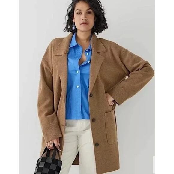 J.Crew Women's SZ S Collared Sweater-Jacket NWOT - Picture 1 of 8